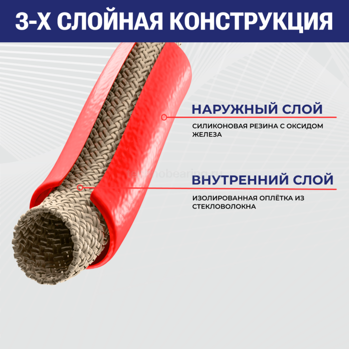 Термозащитный рукав "EQUATOR", внутр.диам. 35 мм, +260 град. (до +1650 град., PYROJACKET), TL035EQ TITAN LOCK