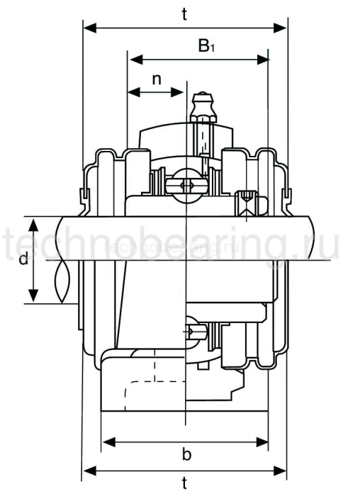 Подшипниковый узел UCP212 (SY60TF) ISB