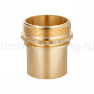 Штуцер с наруж. резьб. под рукав, глад.хвост., латунь, DN25 (1"), TLSM25BR-SE TITAN LOCK