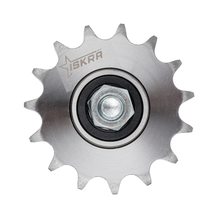 Звездочка натяжителя для однорядной цепи ZK 30-2S, 1/2"x5/16", Z=15, M10 RE011694 ISKRA