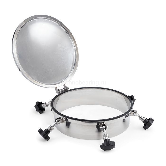 Люк круглый под давление нержавеющий DN400, пласт.ручки, TLTK400SHP TITAN LOCK