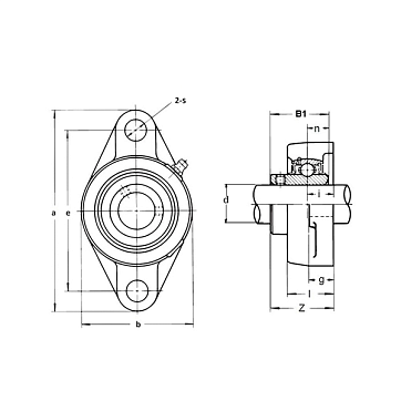 Подшипниковый узел SBLF205 FKD