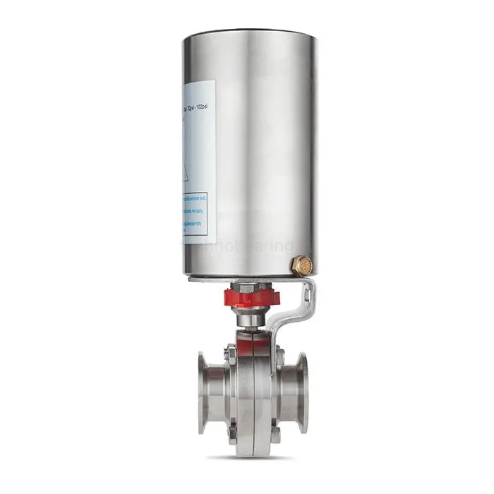 Затвор дисковый с пневмоприводом нерж. 304 DN100, тип clamp-clamp, DIN TLSD100CLS-P TITAN LOCK — детальное фото 4