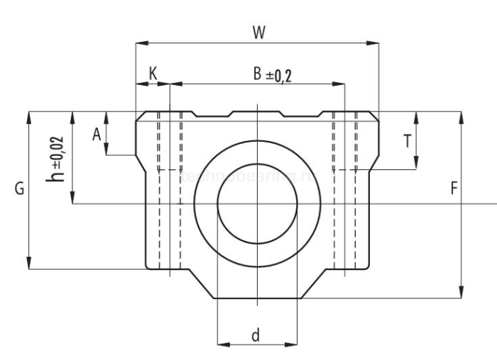 Линейный подшипник в сборе с корпусом SC13UU NBS