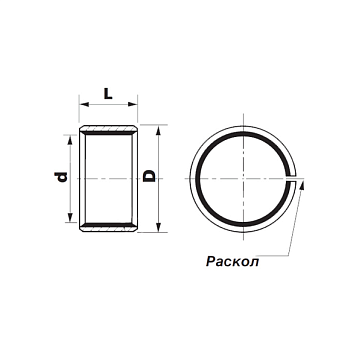 Втулка скольжения KU1208SF1SN (PCM121408E) ISKRA