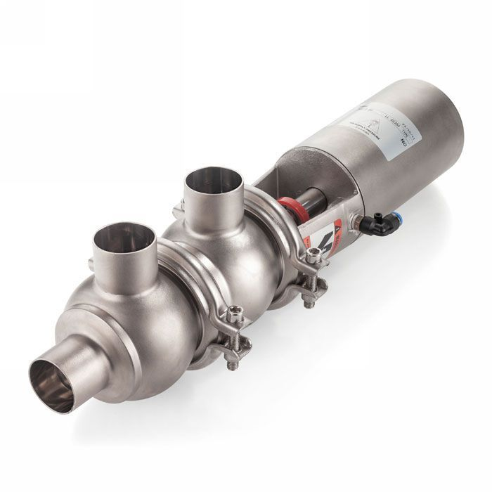 Односедельный клапан распред. с пневмоприводом, нерж. под приварку, DN40, тип 21, TL40ODVP-21-WD TITAN LOCK