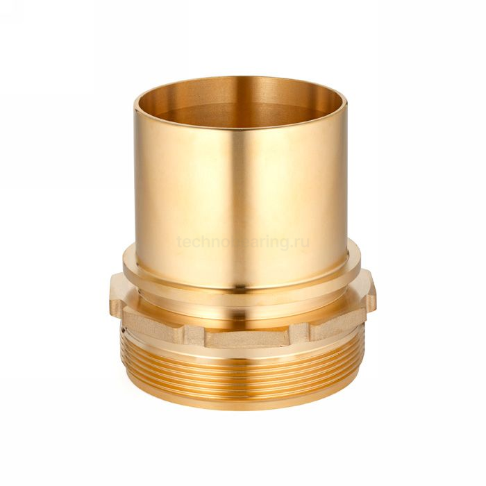 Штуцер с наруж. резьб. под рукав, глад.хвост., латунь, DN75 (3"), TLSM80BR-SE TITAN LOCK