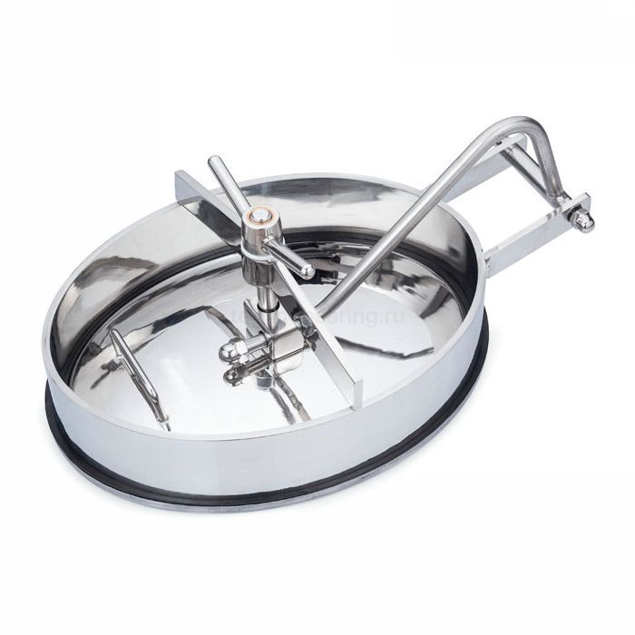 Люк овальный под давление нерж.304, 530x430 мм, внутр. открытие TLTOI53X43SP TITAN LOCK