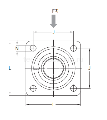 Линейный подшипник в сборе с корпусом LVCR 16 D-2LS SKF