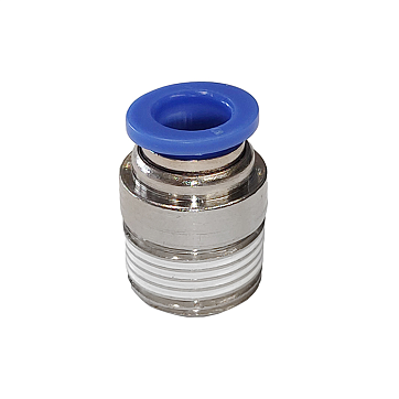 Фитинг цанговый прямой, 8 мм, наруж. резьба 3/8", сталь, тип POC, TLP-POC8-03 TITAN LOCK