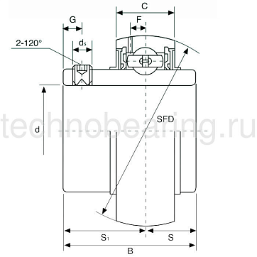 Подшипник UC211 TECHNIX
