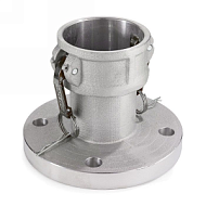 Камлок нержавеющий тип FC, розетка с фланцем 4", AISI316, TL400FCSS TITAN LOCK