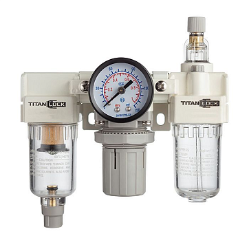 Блок подготовки воздуха AC 3000-02/03, 1/4"-3/8" 2000 л/мин, TLP-AC3000-02/03 TITAN LOCK