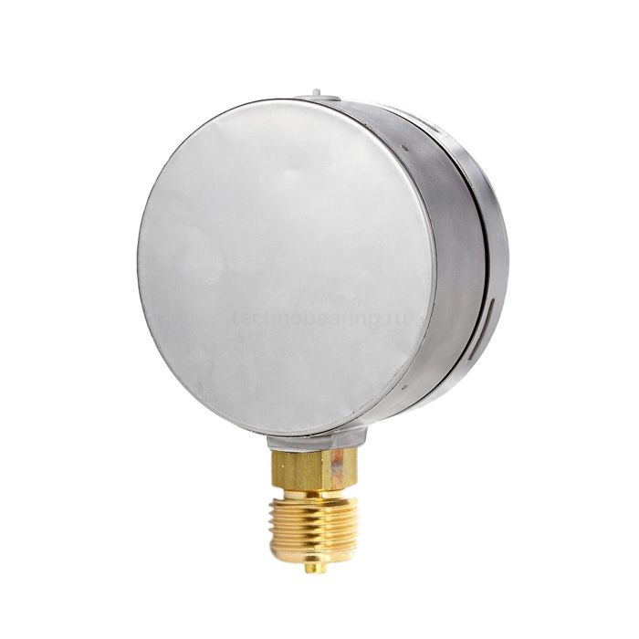 Манометр нержавеющий виброустойчивый, 16/0,2 Бар, корп.100мм, креп.снизу 1/2, TLSPGV100D1/2 TITAN LOCK