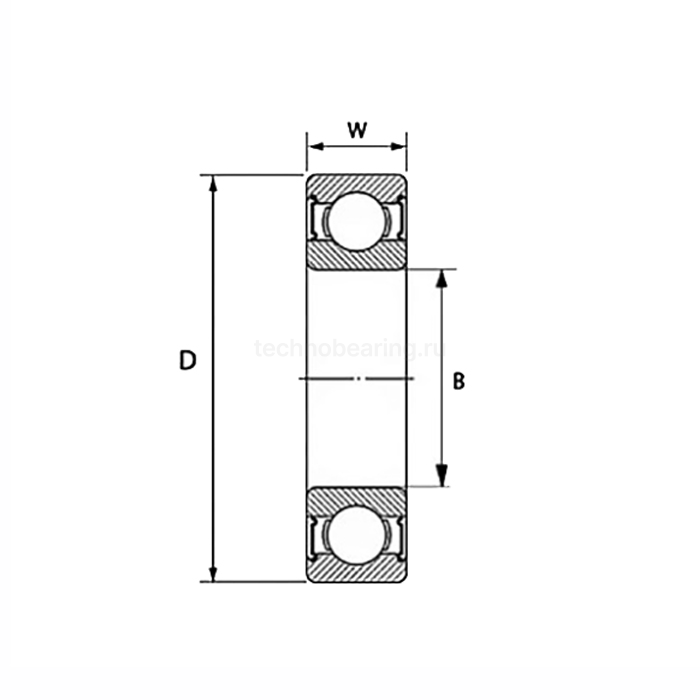 Нержавеющий подшипник 6013-SS-2RS ISKRA