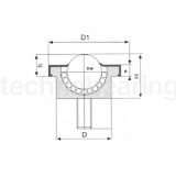 Шариковая опора SP 15 B-FL TECHNIX