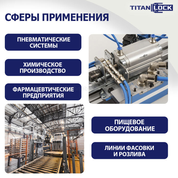 Пневмоцилиндр компактный серии SDA, 25X25, TLP-PC25X25SDA TITAN LOCK — детальное фото 8