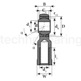 Шарнирный наконечник TSF12 ISB