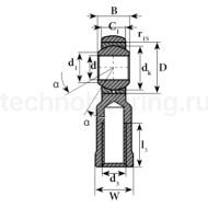 Шарнирный наконечник TSF12 ISB