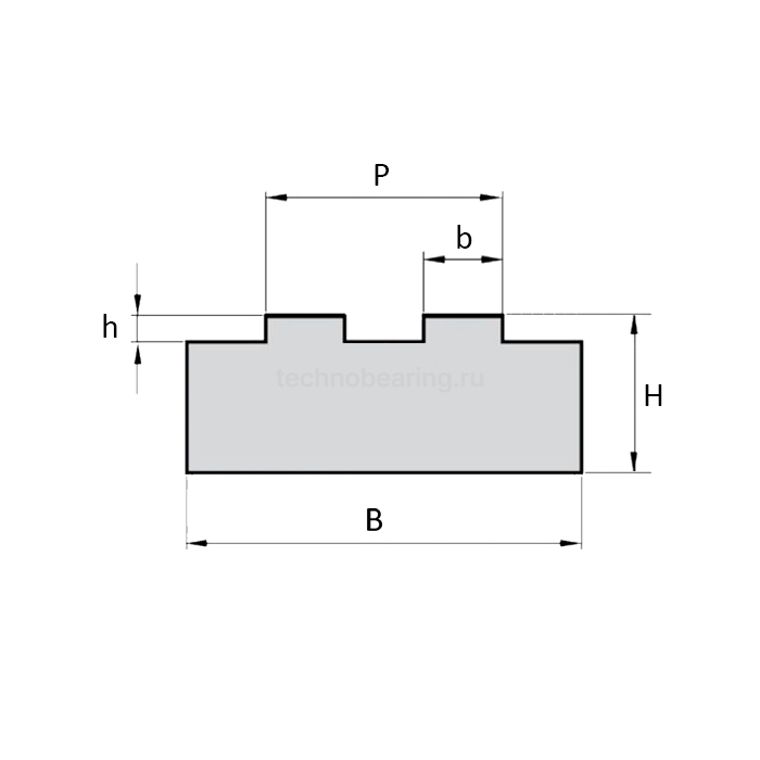 Направляющая для цепи 12B-2 тип 2Т H=15 L=2000 ISKRA