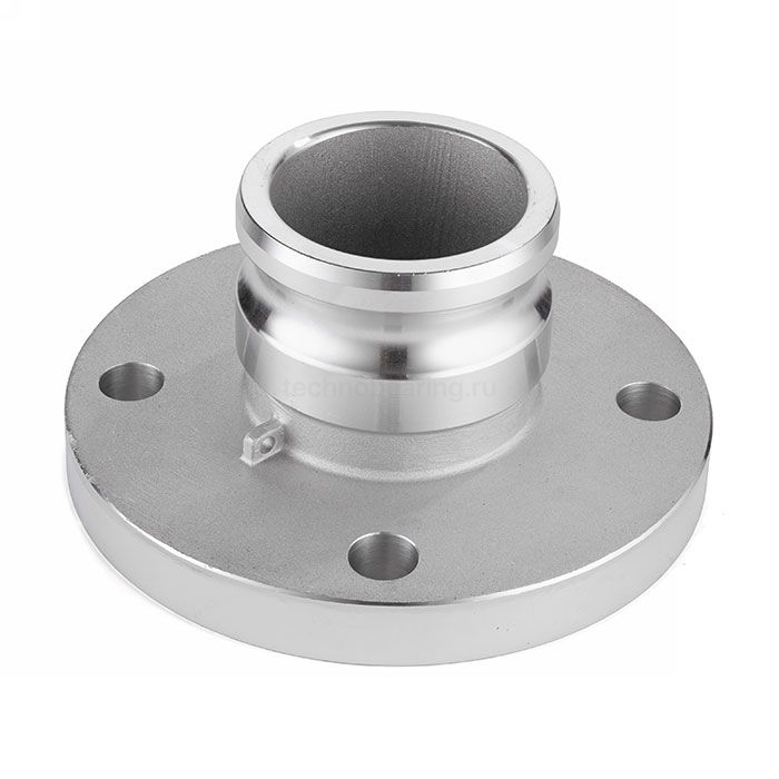 Камлок нержавеющий тип FA, ниппель с фланцем 4", AISI316, TL400FASS TITAN LOCK