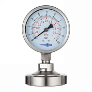 Манометр нержавеющий с мембранным разд.,10/0,2 Бар, гайка DN65, корп. 150мм, TLSPG65/150MN TITAN LOCK