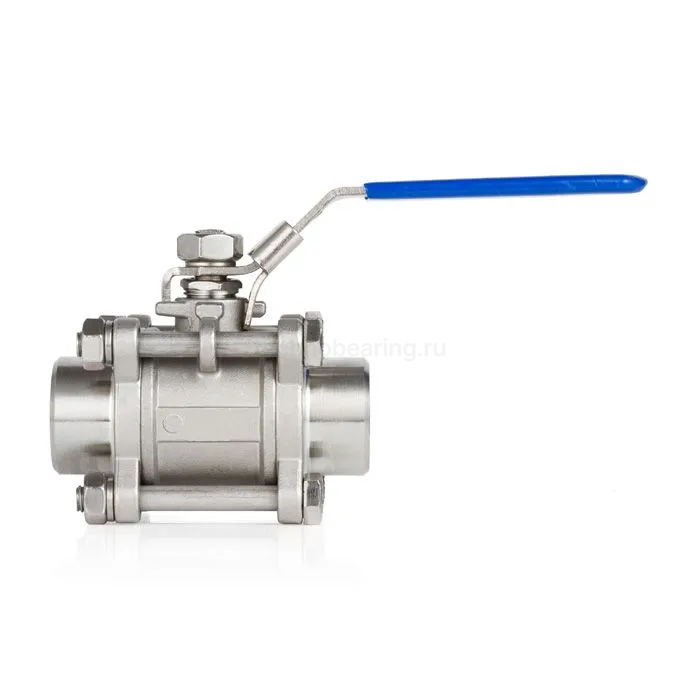 Трехсоставной шаровый кран из нержавеющей стали (AISI 304) типа "сварка-сварка", 1in, TL100TPBVSS-WD TITAN LOCK