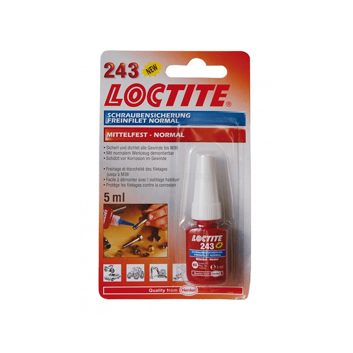 Фиксатор резьбовой средней прочности, блистер, 5 мл, 243 Loctite