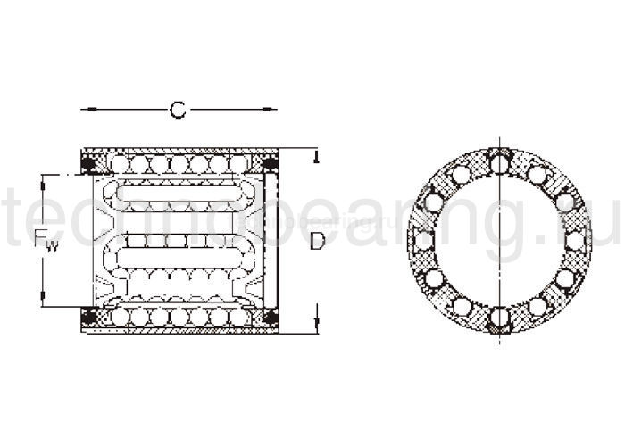 Подшипник LBBR20-2LS SKF