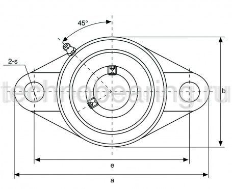 Подшипниковый узел UCFL204 TECHNIX