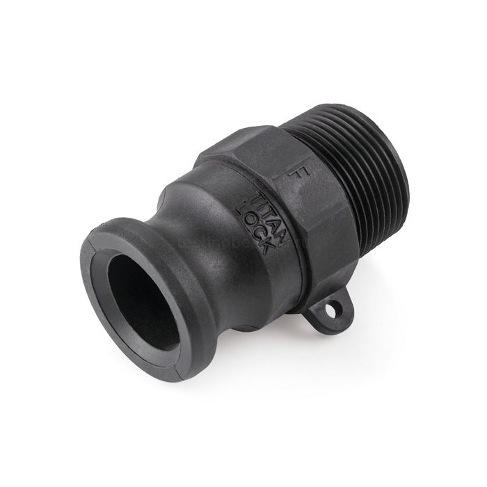 Камлок полипропиленовый тип F ниппель, наружная. резьба BSP 1 1/2", TL150FPP TITAN LOCK