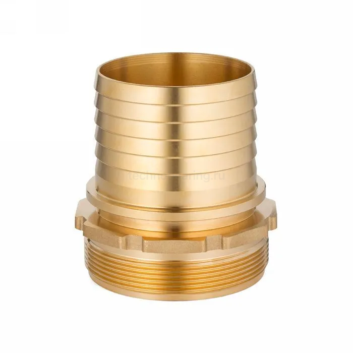 Штуцер с наружной резьбой под рукав, латунь, 3in TLSM80BR TITAN LOCK