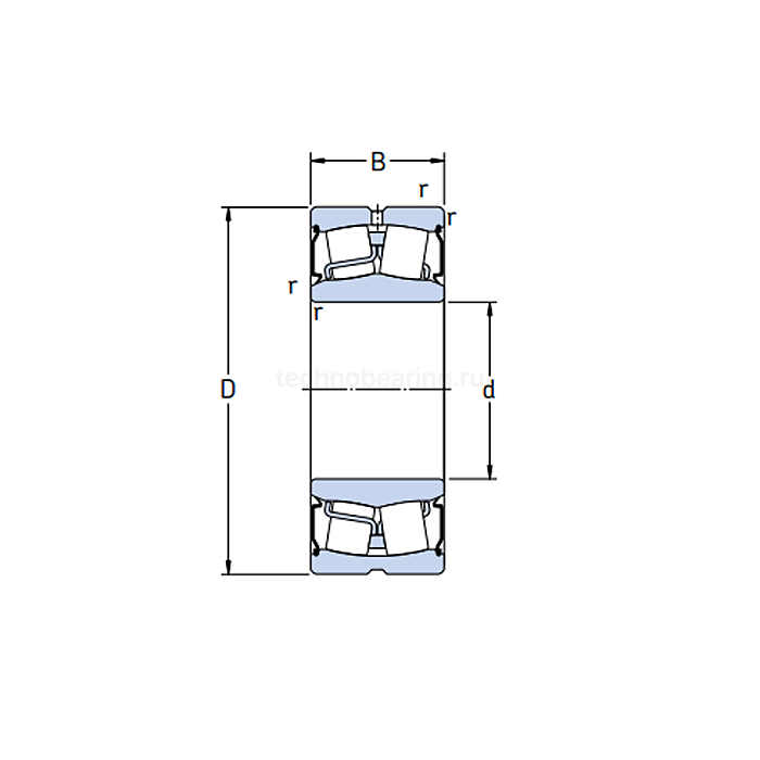 Подшипник BS2-2210-2RS/VT143 SKF — детальное фото 1