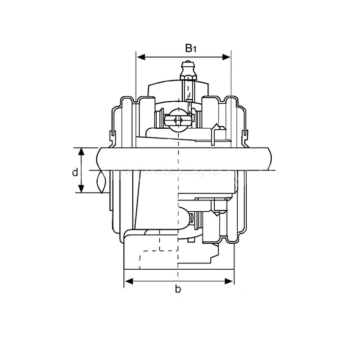 Подшипниковый узел UKP218+H2318 FKD