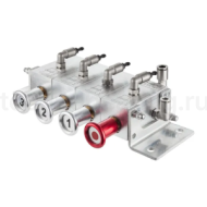 Пневматический блок управления донными клапанами автоцистерны 3-х отсечный, алюминий, TLCU3 TITAN LOCK
