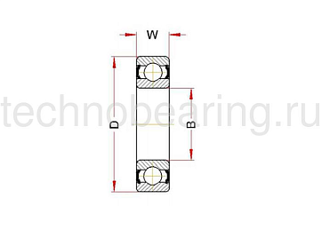 Высокотемпературный подшипник 61804 BHTS ZZ 280° BECO