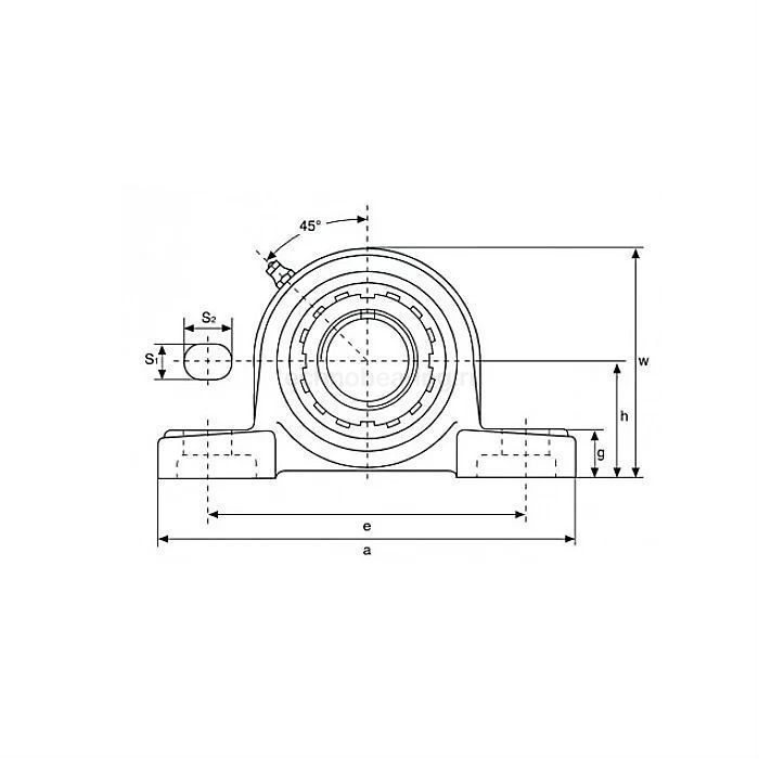 Подшипниковый узел UKP212+H2311 FKD