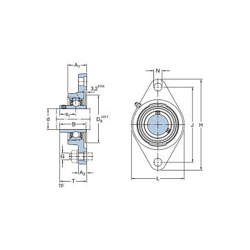 Подшипниковый узел FYTB20 TF SKF