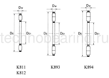 Подшипник K81116TN NBS