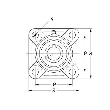 Подшипниковый узел UKF216+H2316 FKD