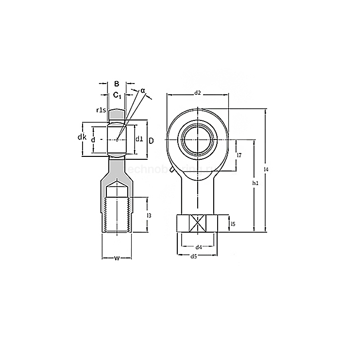 Шарнирный наконечник SI6C ISKRA