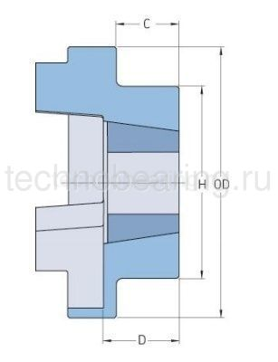 Полумуфта под втулку тапербуш PHE FRC70FTB SKF