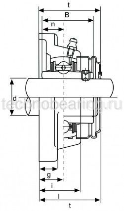 Подшипниковый узел UCF210 TECHNIX