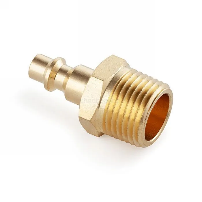 БРС серия D, ISO 6150 B, ниппель, нар.резьба, латунь, 3/8in TL3DMS-B TITAN LOCK