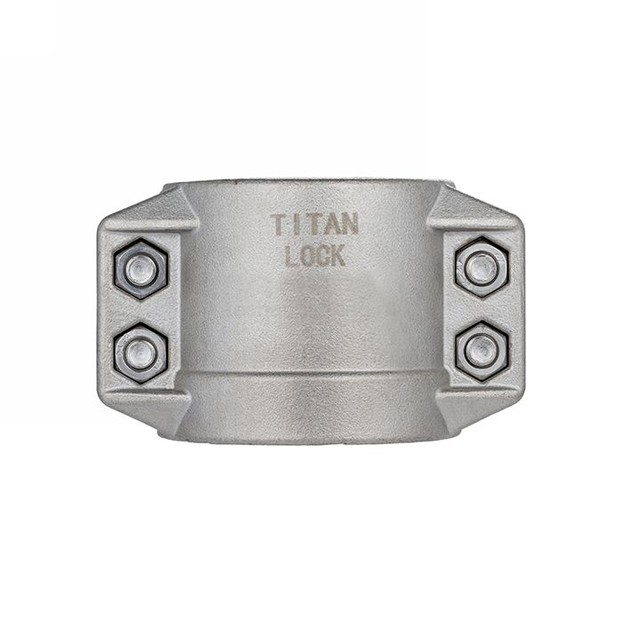 Усиленный 4-х болтовый хомут, нерж. сталь, TL25X6SS TITAN LOCK