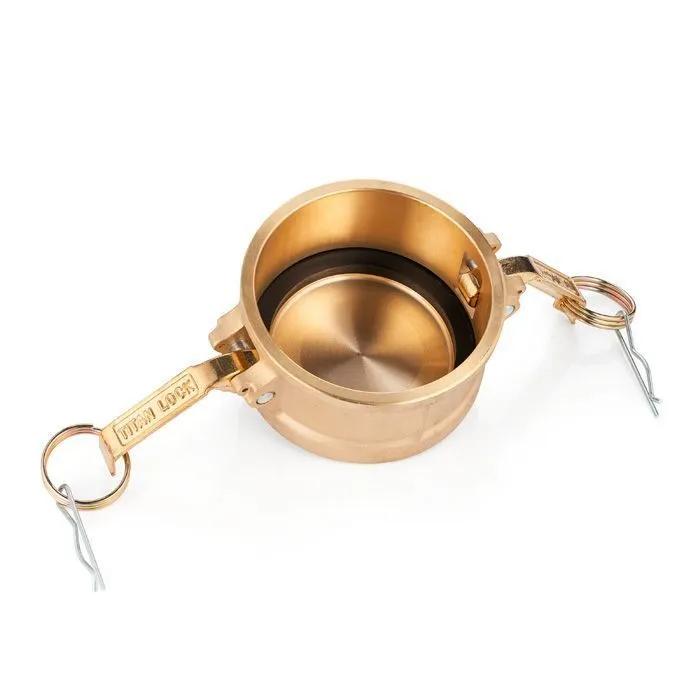 Камлок латунный тип DC, заглушка для ниппеля 3", TL300DCBR TITAN LOCK