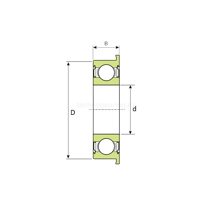 Подшипник F688 2Z ZEN