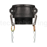 Камлок полипропиленовый тип B розетка, наруж. резьба BSP 4", TL400BPP TITAN LOCK