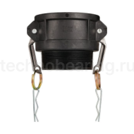 Камлок полипропиленовый тип B розетка, наруж. резьба BSP 4", TL400BPP TITAN LOCK