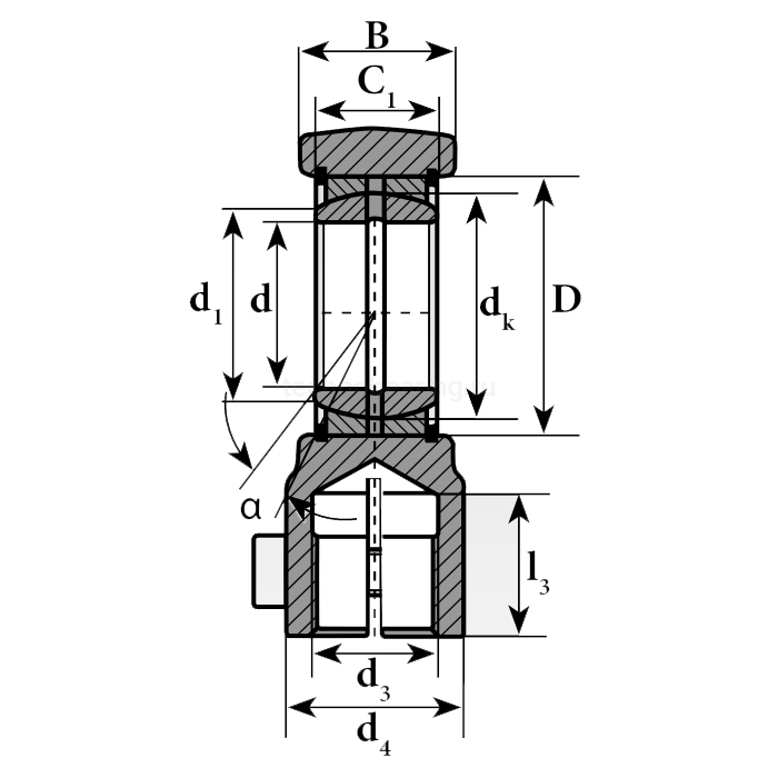Шарнирный наконечник TAPRU590 ISB